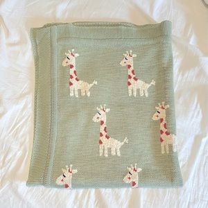 Creative Co-op Giraffe Animal Baby Blanket